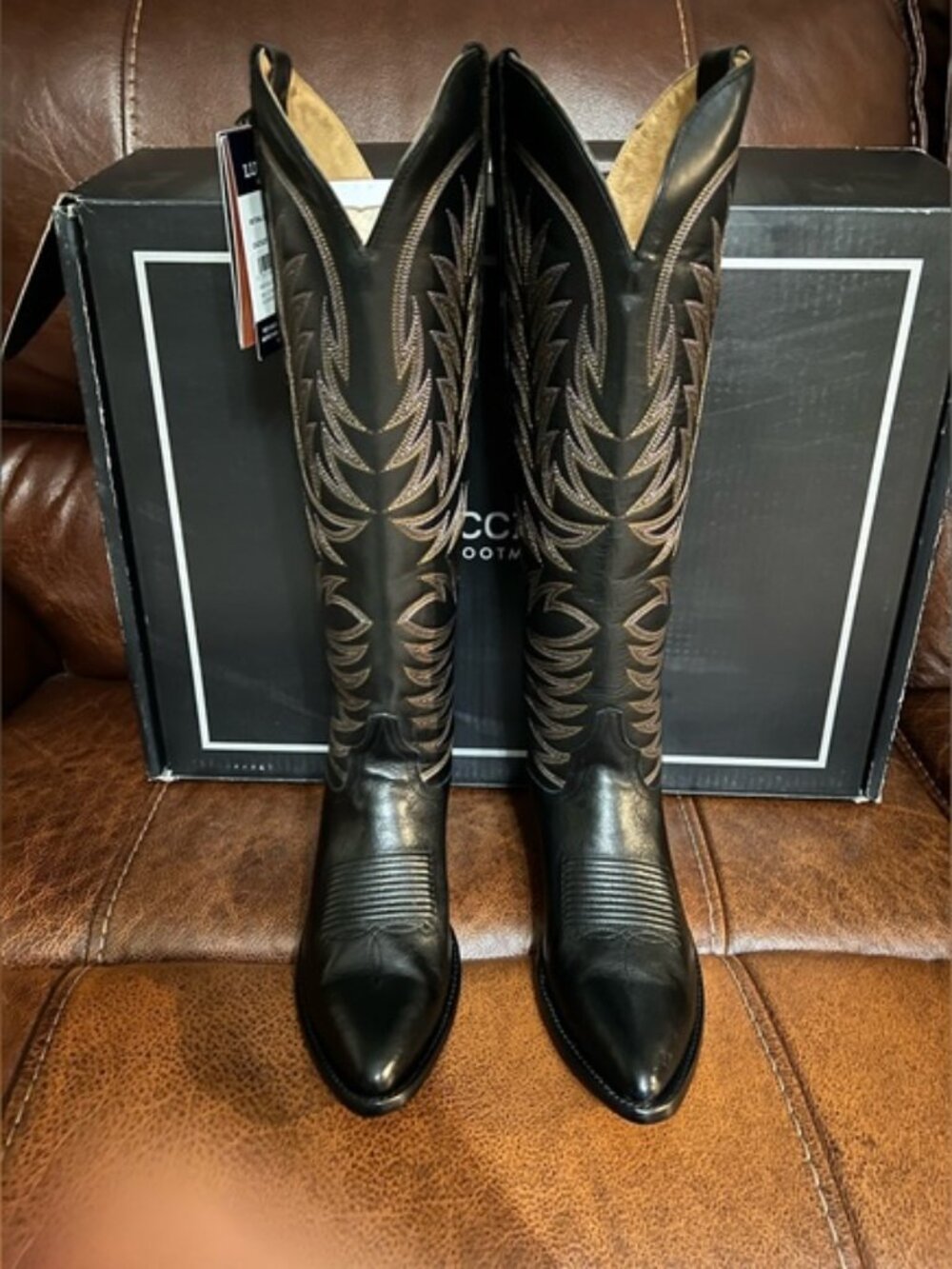 LUCCHESE| tall western boots